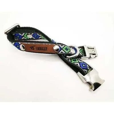 Finnigan Small Dog Collar: Personalised Engraving & Designer Fabrics