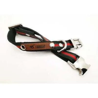 Finnigan Small Dog Collar: Personalised Engraving & Designer Fabrics