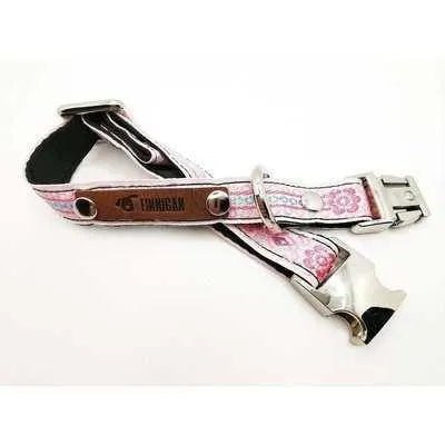 Finnigan Small Dog Collar: Personalised Engraving & Designer Fabrics